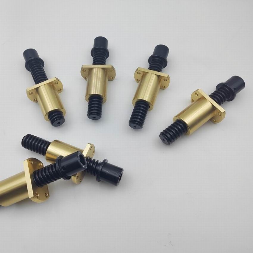 Tr25-5梯形丝杠45#调制材质螺母H59铜